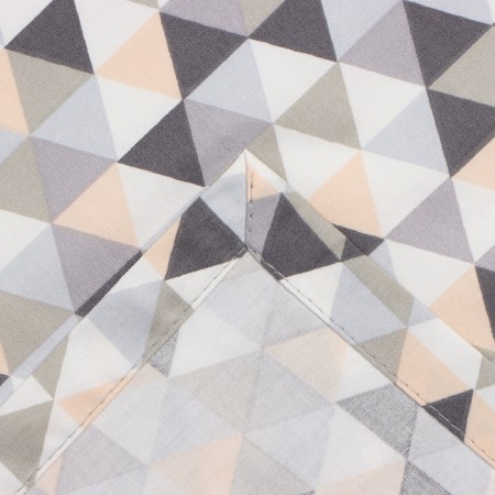 The bathroom curtains Ethel "Triangles" 160x48 cm, 80% HL, 20% PE-5