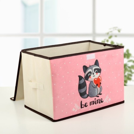 Stellid box for storage with a raccoon lid, 39 × 25 × 25 cm-1