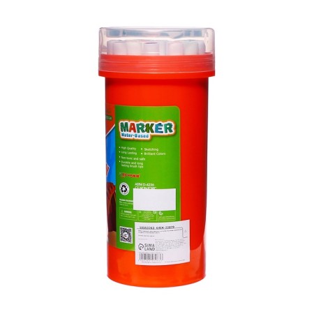 A set of markers 18 colors is bilateral, in plastic tube mix-11