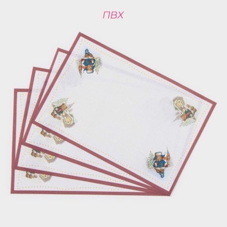 New Year's napkins on the table of the Moscow Bear, 4 pcs, serving, 45 × 30 cm-2