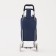 Household bag on a cart on a cord, the color is blue