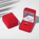Velvet case for earrings/ring "Traditions", 4.5 × 5, red color