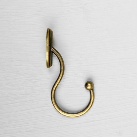 Hook furniture tundra TKO019, one -rod, bronze, 8 pcs TMP-3