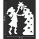 Decorative sticker for windows "Dwarf and Christmas tree" 50x60 cm