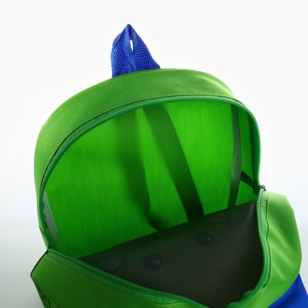 Baby backpack for a boy with a pocket "Montstrika", 30x25 cm-3