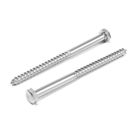 Tundra bolt, capercaillie, plumbing, Din571, M10x150 mm, 4.8 - 5 kg