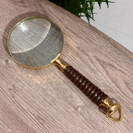 Lupa souvenir "Raili" tree, brass 24cm-3