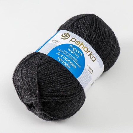 Angora warm yarn 40% wool, 60% acrylic 480m/100g (435-anthracite)-1