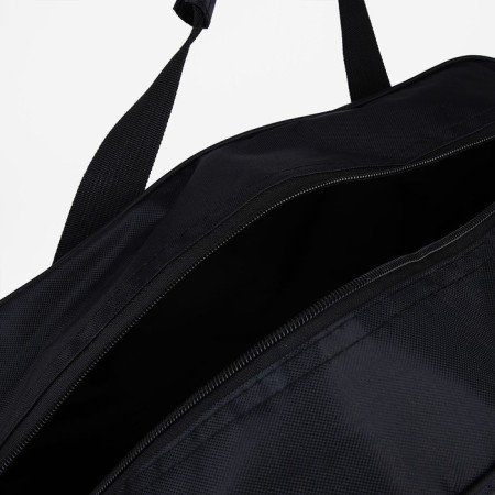 Road bag with lightning, 2 outer pockets, long belt, black color-4