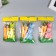 Decor "Bunny with carrots and grass" set 4 pcs mix 15 cm