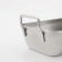 A baking sheet for feeding stainless steel, 16.5 × 10 × 4.5 cm, with handles