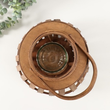 Summary tree for 1 candle "eco-background" brown 12x27x30 cm-2