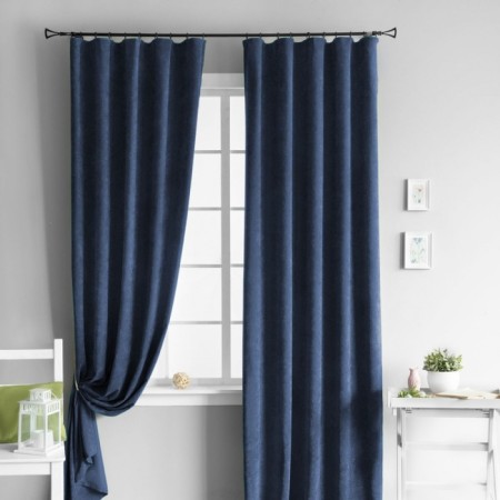 Set of curtains "Tina", size 2x145x270 cm, blue color