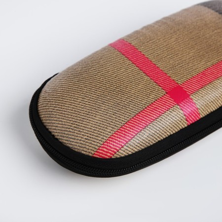 Lightning glasses case, brown color-2