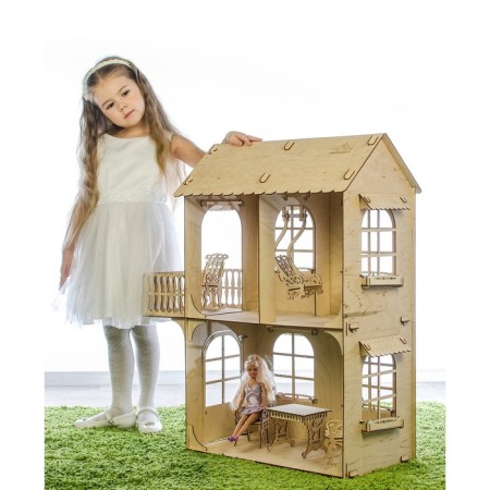 Puppet house, average size, plywood: 3 mm