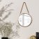 Wall mirror "entourage", D mirror surface 27.7 cm, golden color