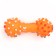 Toy squeezing enlarged "dumbbells with paws" for dogs, 16.5 x 6 cm, orange
