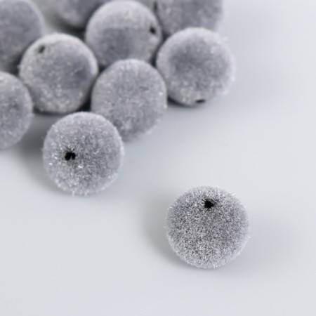 Beads for creativity velvet spraying "Marengo" set 10 pcs d = 1.4 cm