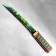 Wooden souvenir "Tanto knife", in a scabbard, green
