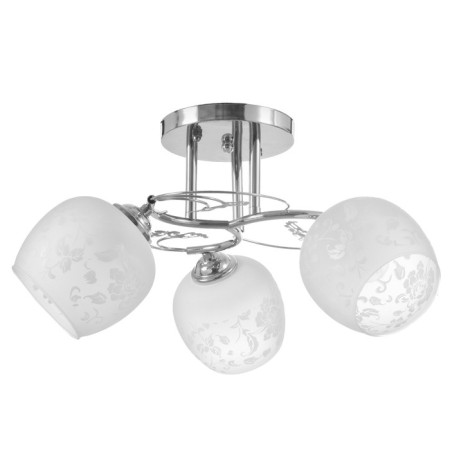 Cell chandelier "Courage" 3x40W E27 Color: silver