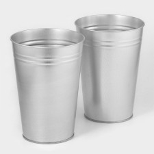 Set of fluid flowerpots, 7 l, without handles, height 29 cm, 2 pcs