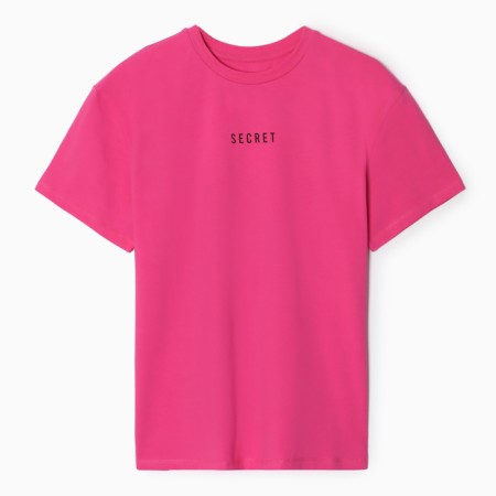 Female T-shirt, pink color, ONE SIZE (42-46)