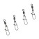 Twal with a fastener Namazu Pro Rolling Ribbed Swivel, Carbon, size 6. Test-27 kg