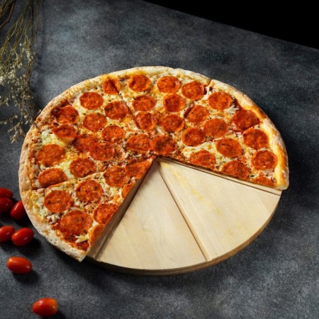 Pizza board with hidden handles of Adelica "Italiano", D = 40 cm, birch-3