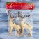 Jewelry decoration "Noble deer" (set 2 pcs) 8x15 cm, gold