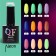 Neon nail polish gel, 3 phase, 8 ml, led/uv, turquoise color (28)
