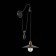 Wall lamp EVOLUCE. Sle120501-01. ESPERAZZA. 1x60 W, E27, 26x50 cm, black color
