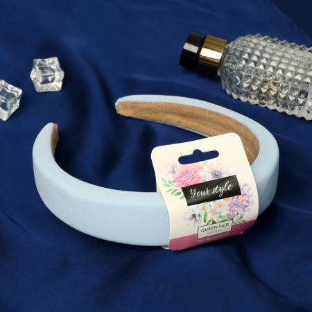 Hair rim "Lira" 3 cm, blue-1