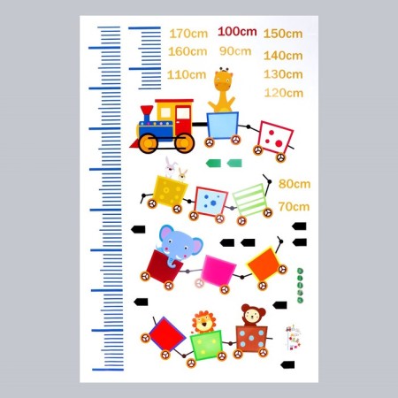Sticker plastic interior color Rostomer "train with animals" 60x90 cm-1