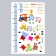 Sticker plastic interior color Rostomer "train with animals" 60x90 cm