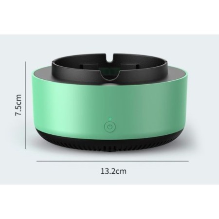 Electronic ashtray with air purifier, timer, 5 aromatables 13.2 x 7.5 cm, 2 aa-1