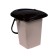 Bucket-loop, h = 40 cm, 17 l, removable chain, beige