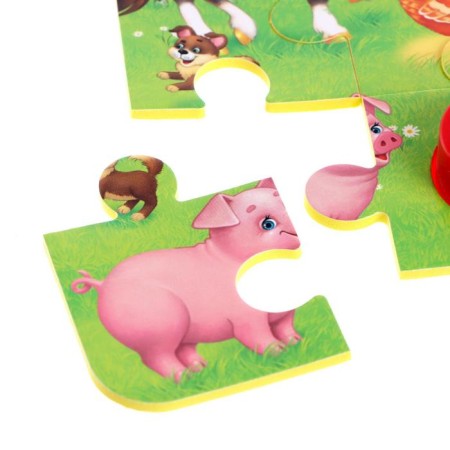 Soft puzzle with a music chip "Farm"-3
