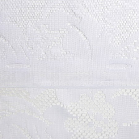 Curtain curtain without curtain tape, 160 x165 cm, white color, 100% polyester-2