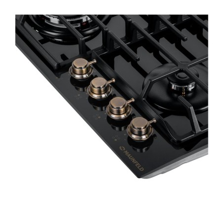 Hlect surface Maunfeld EGHG.64.63CB.R/G, gas, 4 burners, black-13
