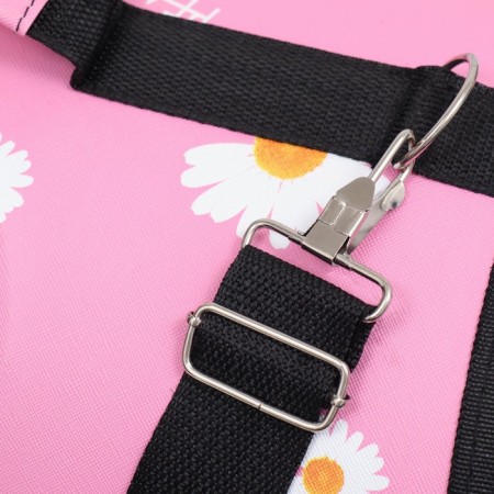 Bag - carrying for animals "flowers", pink, size m, 40 x 21 x 27 cm-4