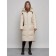 Coat insulated winter female, size 42, light-beige color