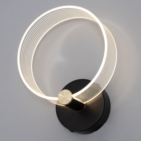 Sconces "quorum" LED 8W 3000-6000K Black 25x20x6cm