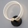 Sconces "quorum" LED 8W 3000-6000K Black 25x20x6cm