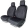 Autoprofi capes, set 2 pcs, anti -slip coating, black/gray
