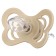 Nipple - orthodontic dummy, silicone, +6 months, with a holder, beige color