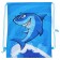 Set for swimming children's Onlytop "Shark": hat, glasses, bag