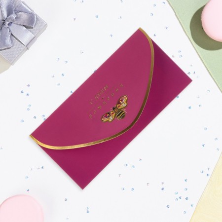 The envelope "Happy Birthday!" Cutting, embossing, software touch, bee-3