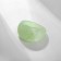 Ring "volume", green color, 17 size