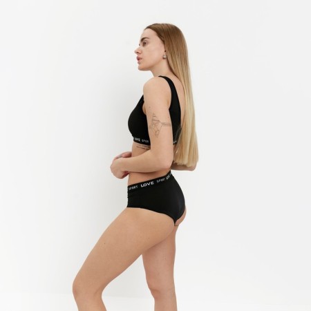 Female set (top, panties), black color, size One size (42-48)-2