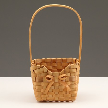 Wicker basket, 14 x 13 x 10.5/26 cm, sequoia-1